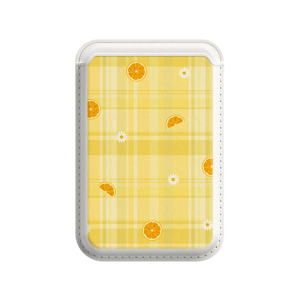 Lemony Freshness | Leather Wallet with MagSafe