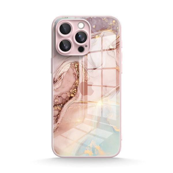 Elegant Powder | IPhone Series Tempered Glass Case