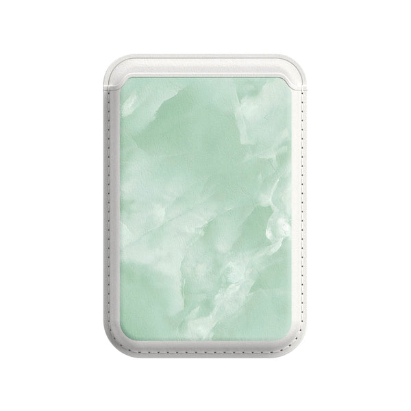 Mint Green | Leather Wallet with MagSafe